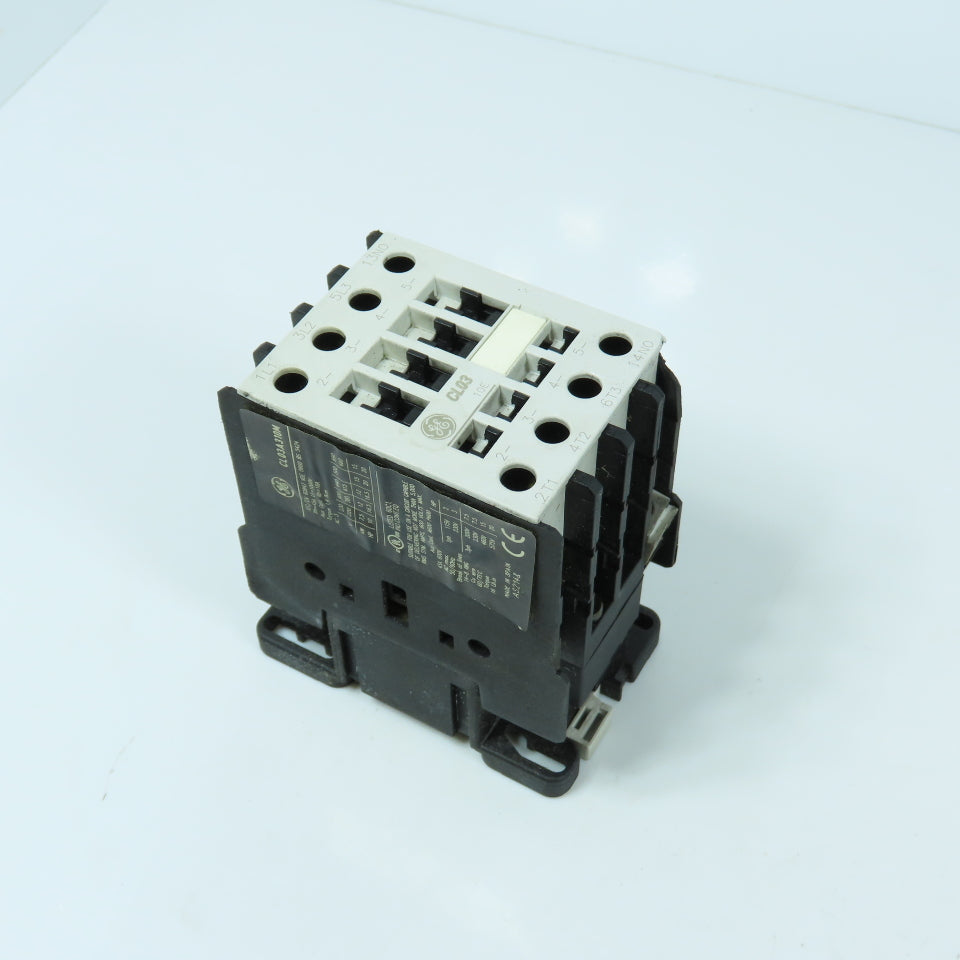 General Electric CL03A310M 3-Pole Power Contactor 45A 600V Max 24V DC Coil