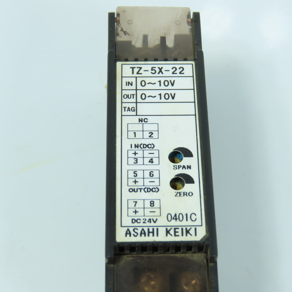 Asahi Keiki TZ-5X-22 Isolator Transmitter Terminal 0-10V In 0-10V Out