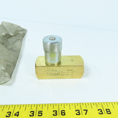 Parker PF600B ParTrol 3/8" Inline Flow Control Valve 138 Bar 2000PSI