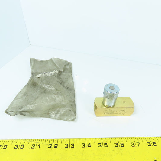 Parker PF600B ParTrol 3/8" Inline Flow Control Valve 138 Bar 2000PSI