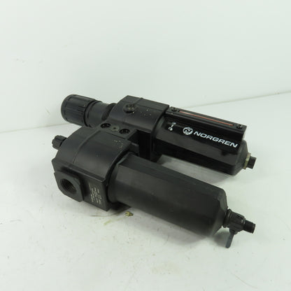 Norgren B74G-4AK-AD1-RMG Pneumatic Filter Regulator 250PSI 1/2" NPT L74M-4AP-QDN