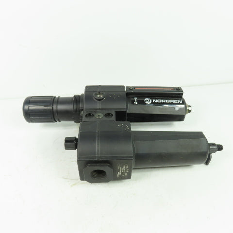 Norgren B74G-4AK-AD1-RMG Pneumatic Filter Regulator 250PSI 1/2" NPT L74M-4AP-QDN