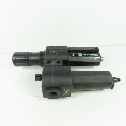 Norgren B74G-4AK-AD1-RMG Pneumatic Filter Regulator 250PSI 1/2" NPT L74M-4AP-QDN