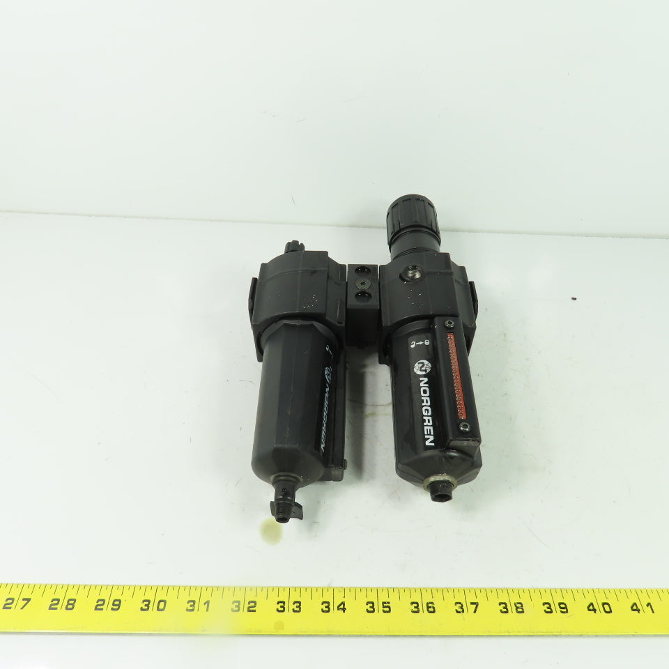 Norgren B74G-4AK-AD1-RMG Pneumatic Filter Regulator 250PSI 1/2" NPT L74M-4AP-QDN