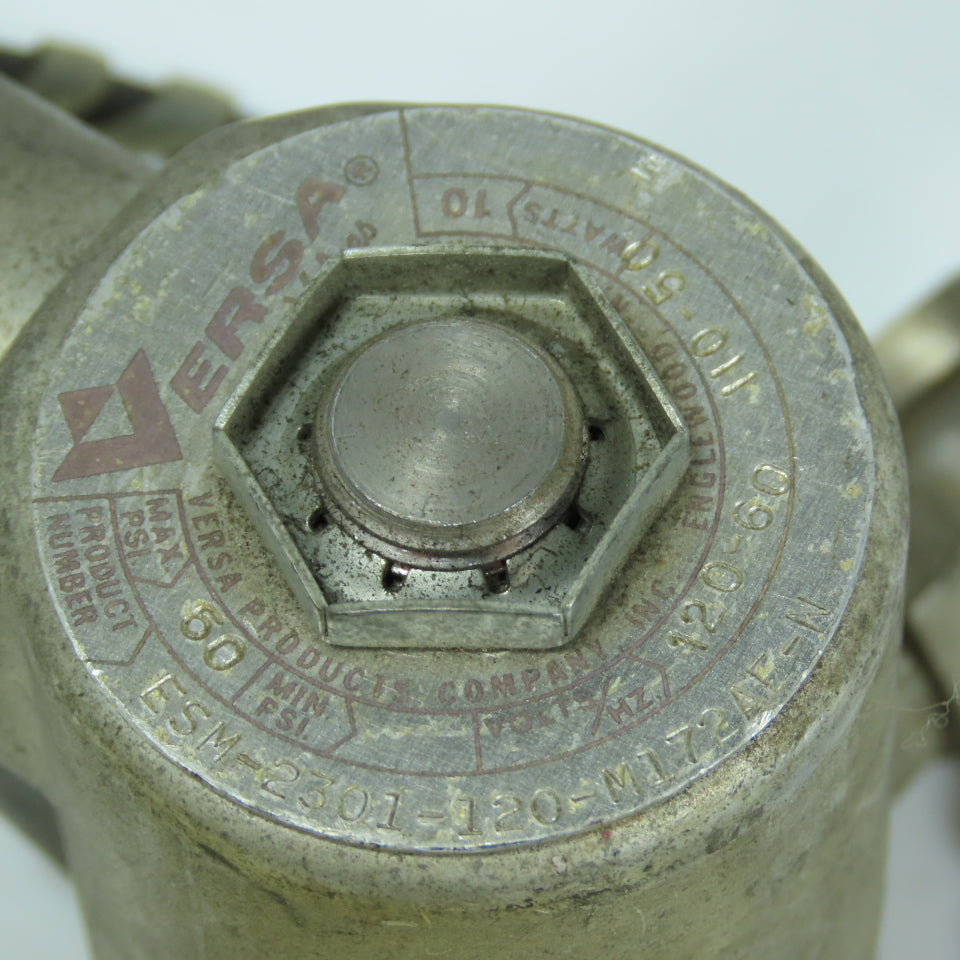 Versa ESM-2301-120-M172AE-N 2-Way 2-Position Solenoid Valve 60PSI 120V