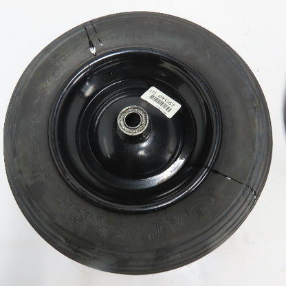 6YC67 16" Wheelbarrow Flat Free Tire OD Lot Of 2 axle size 3/4"