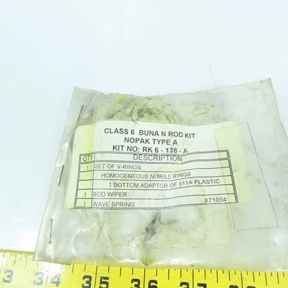 Nopak RK6-138-A Buna N Cylinder Rod Kit Type A