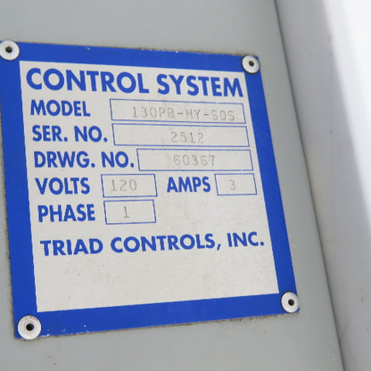 Traid 130PB-HY-S0S Control System Enclosure From Strippet Machine 120V 1Ph 3A