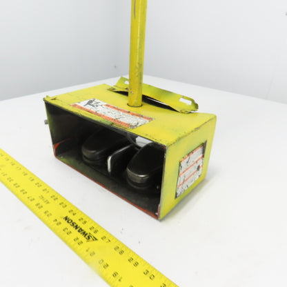 Lipper Twin 632-S Foot Control Pedal Operator Switch Stand E-Stop 125-250VAC 1Ph