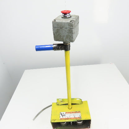 Lipper Twin 632-S Foot Control Pedal Operator Switch Stand E-Stop 125-250VAC 1Ph