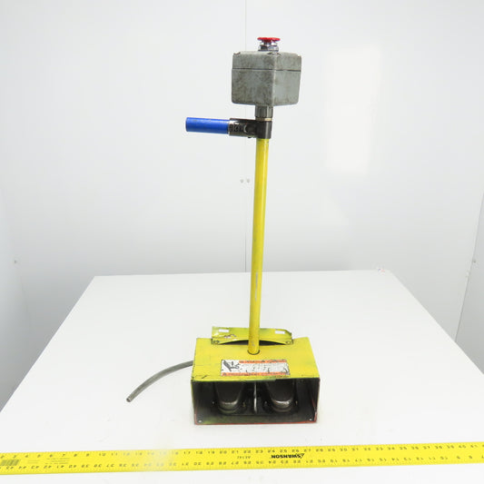 Lipper Twin 632-S Foot Control Pedal Operator Switch Stand E-Stop 125-250VAC 1Ph