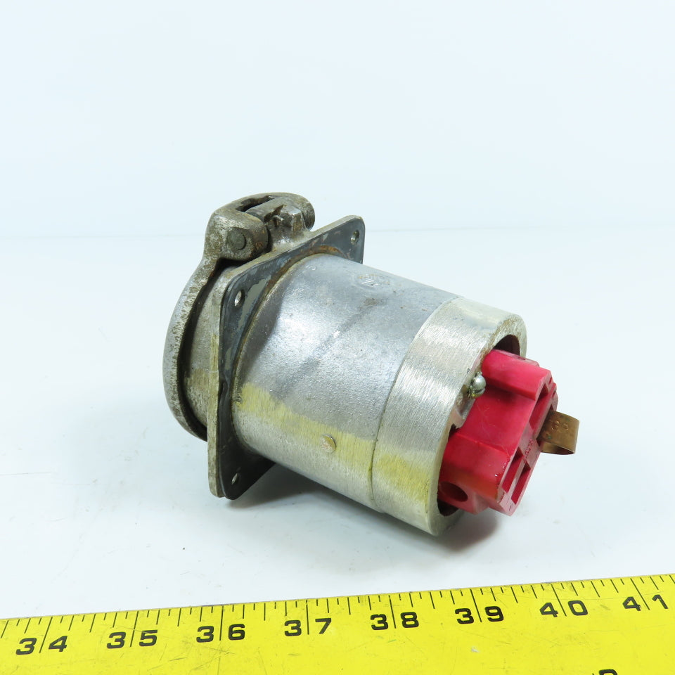 Crouse Hinds AR6642 Arktite 60A 3-Wire 4-Pole Female Plug-In Receptacle 600VAC