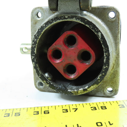 Crouse Hinds AR6642 Arktite 60A 3-Wire 4-Pole Female Plug-In Receptacle 600VAC