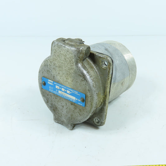 Crouse Hinds AR6642 Arktite 60A 3-Wire 4-Pole Female Plug-In Receptacle 600VAC