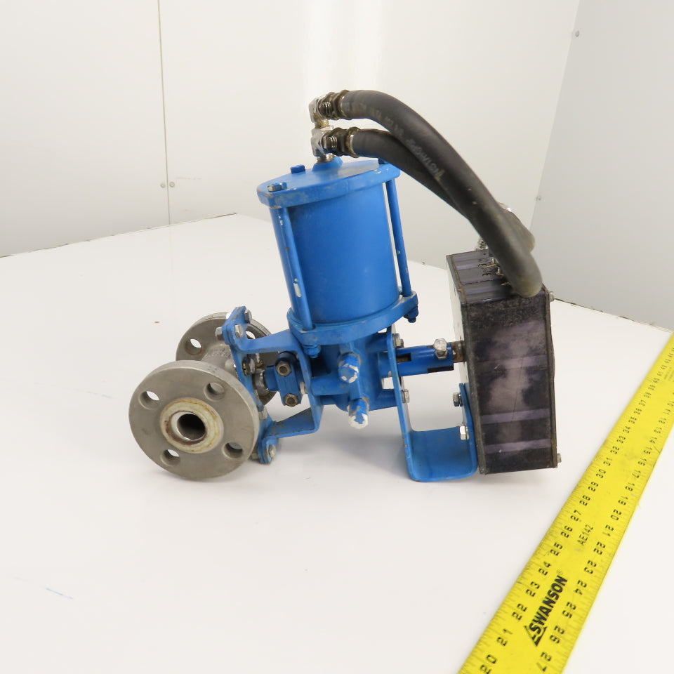 Kentrol P-2000 1" Stainless Steel Ball Valve W/ Actuator & Positioner 4-20Ma