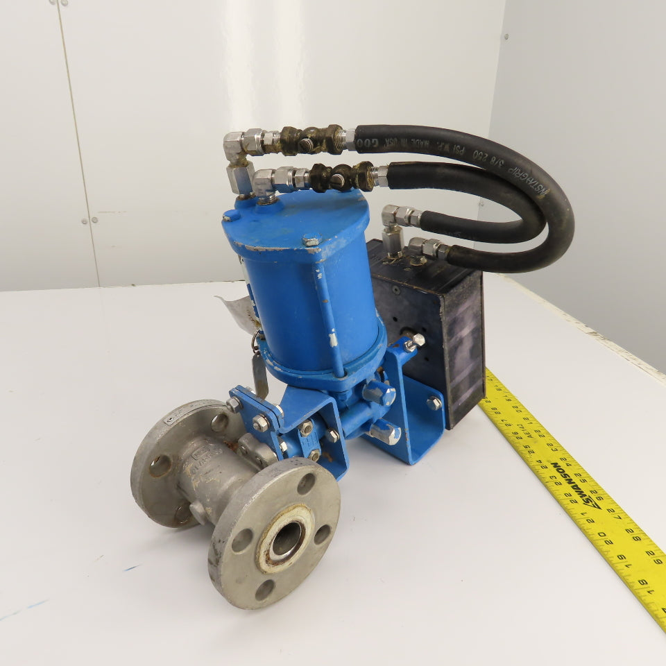 Kentrol P-2000 1" Stainless Steel Ball Valve W/ Actuator & Positioner 4-20Ma