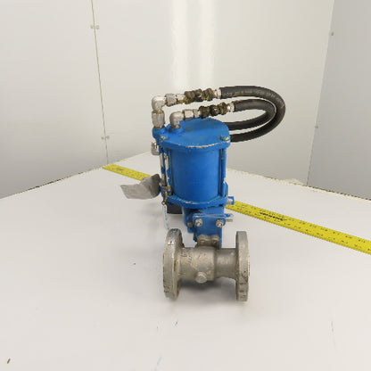 Kentrol P-2000 1" Stainless Steel Ball Valve W/ Actuator & Positioner 4-20Ma