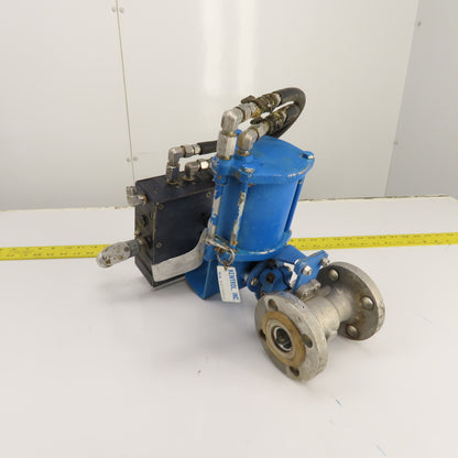 Kentrol P-2000 1" Stainless Steel Ball Valve W/ Actuator & Positioner 4-20Ma