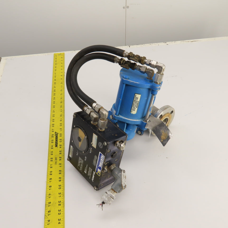 Kentrol P-2000 1" Stainless Steel Ball Valve W/ Actuator & Positioner 4-20Ma