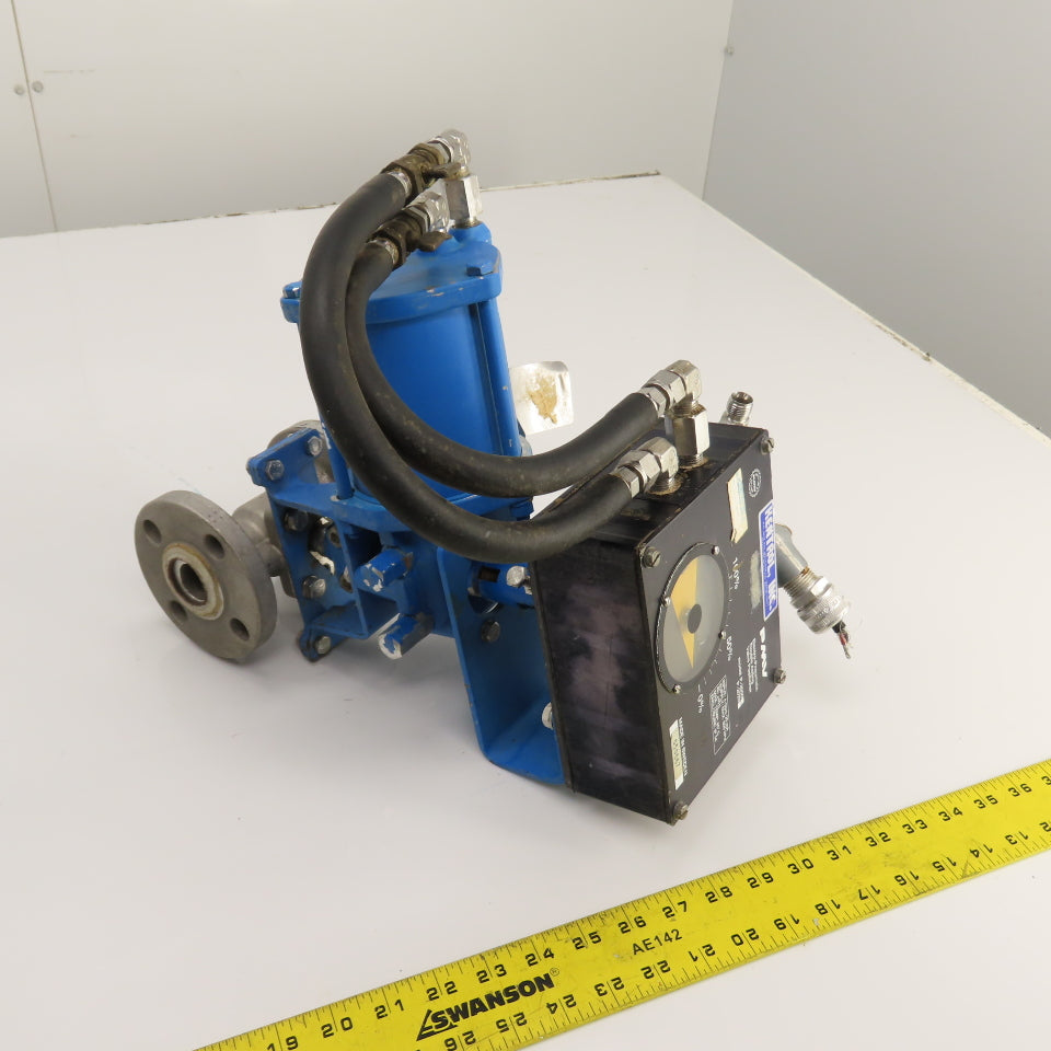 Kentrol P-2000 1" Stainless Steel Ball Valve W/ Actuator & Positioner 4-20Ma