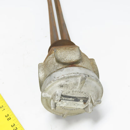 Chromalox N0MT0-360E2 Screw Plug Immersion Heater 480V 3Ph 38" OAL