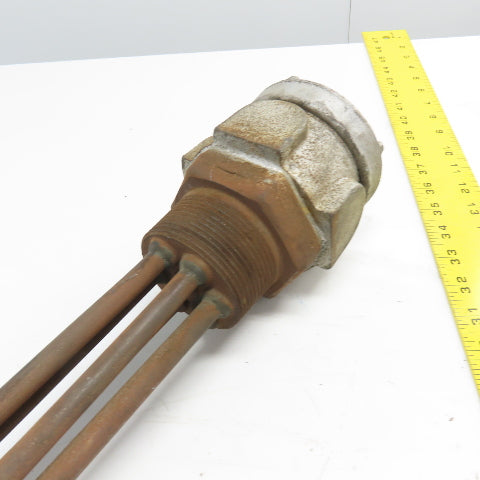 Chromalox N0MT0-360E2 Screw Plug Immersion Heater 480V 3Ph 38" OAL