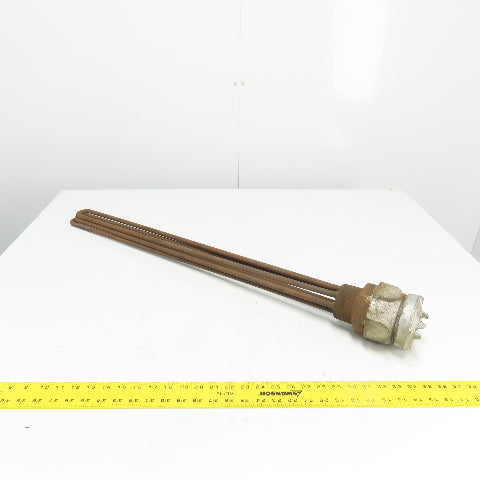 Chromalox N0MT0-360E2 Screw Plug Immersion Heater 480V 3Ph 38" OAL