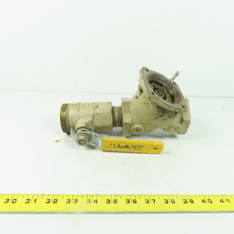 Aquamation 424-A Diaphragm Valve 1-1/4" NPT W/ Shutoff