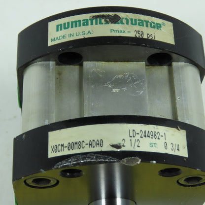 Numatics X0CM-00M8C-ADA0 Double Acting Air Cylinder 2-1/2" Bore 3/4" Stroke