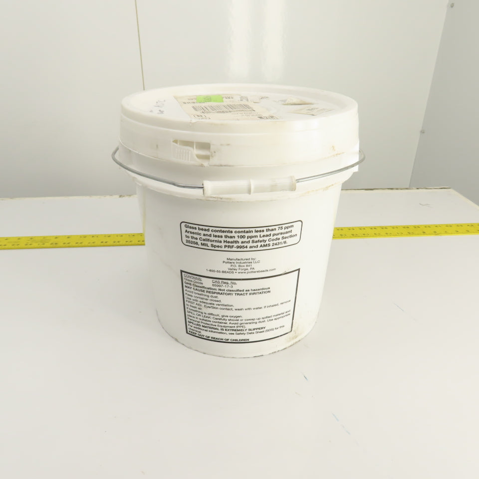 Potters 6ZC14 Ballotini Impact Glass Beads Blast Media 50-70 Mesh 50 Lb. Bucket