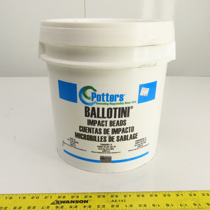Potters 6ZC14 Ballotini Impact Glass Beads Blast Media 50-70 Mesh 50 Lb. Bucket
