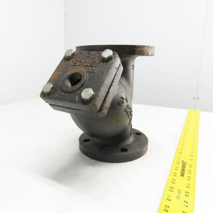 Keckley Style A 3" Flanged Cast Iron Y Strainer 125LB