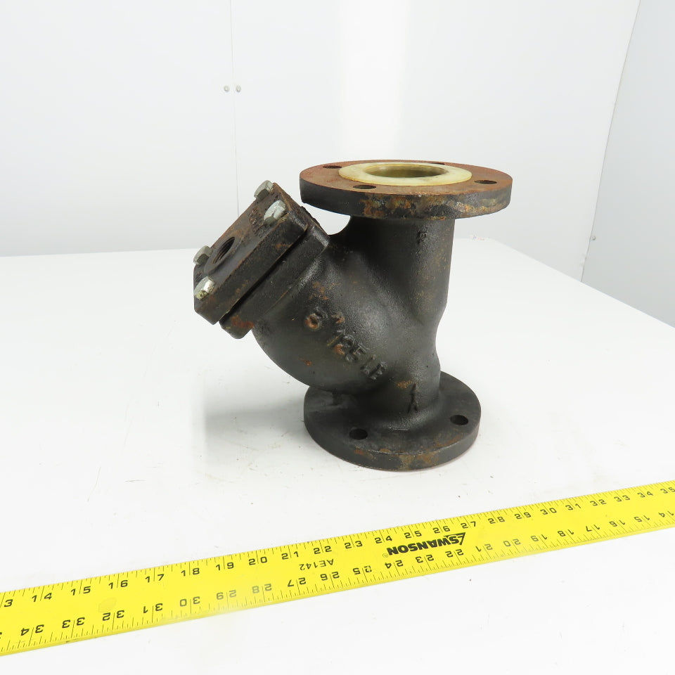 Keckley Style A 3" Flanged Cast Iron Y Strainer 125LB