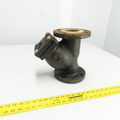 Keckley Style A 3" Flanged Cast Iron Y Strainer 125LB