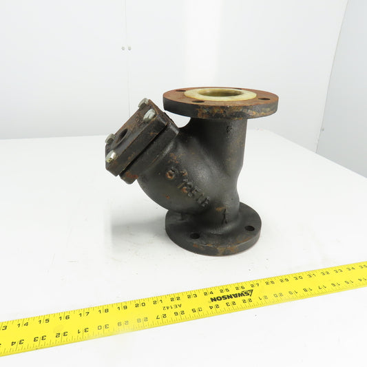Keckley Style A 3" Flanged Cast Iron Y Strainer 125LB