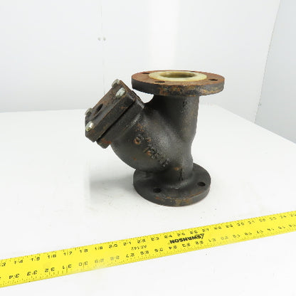 Keckley Style A 3" Flanged Cast Iron Y Strainer 125LB