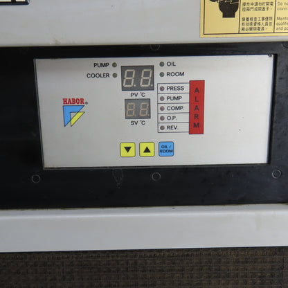 Habor HBO-250PTSB Oil Chiller Refrigeration Unit 20 L Tank R22 220V 3PH Tested