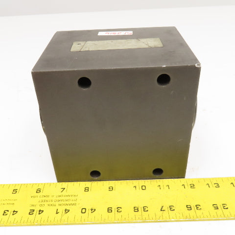 301B2F5A 6 Port Aluminum Hydraulic Rotary Union Manifold Right Angle G1/4