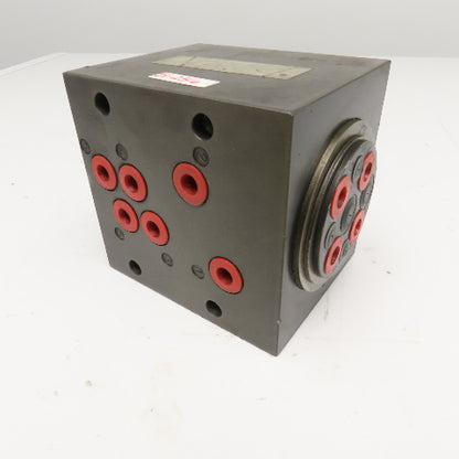 301B2F5A 6 Port Aluminum Hydraulic Rotary Union Manifold Right Angle G1/4