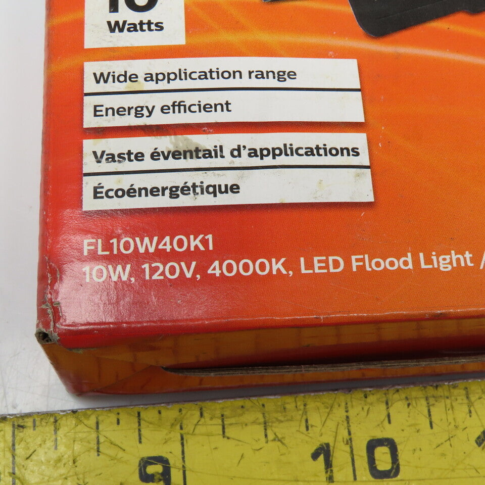 Pila FL10W40K1 120V LED Flood Light 10W Dust/Waterproof Lot Of 2