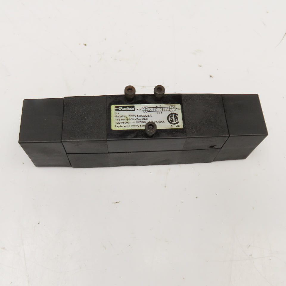 Parker F35VXBG023A 5/3 Closed Center Pneumatic Directional Valve 120V Coil