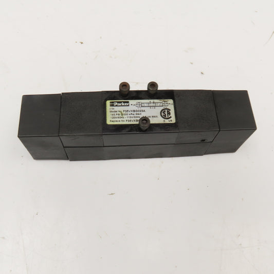 Parker F35VXBG023A 5/3 Closed Center Pneumatic Directional Valve 120V Coil