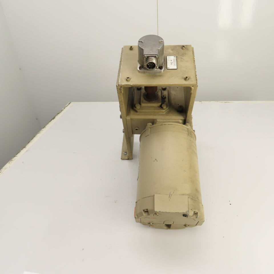 Dayton 4Z010D 30:1 Ratio 1HP Vertical Gear Motor 230/460V 3PH 58RPM W/ Encoder
