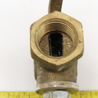 1/2" NPT Bronze Gas Cock Shut Off Valve