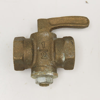 1/2" NPT Bronze Gas Cock Shut Off Valve