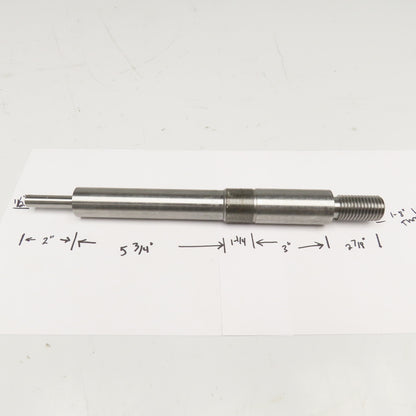 1-3/8" Pump Blower Fan Shaft 1"-8 Left Hand Thread 13-7/8" OAL See Info