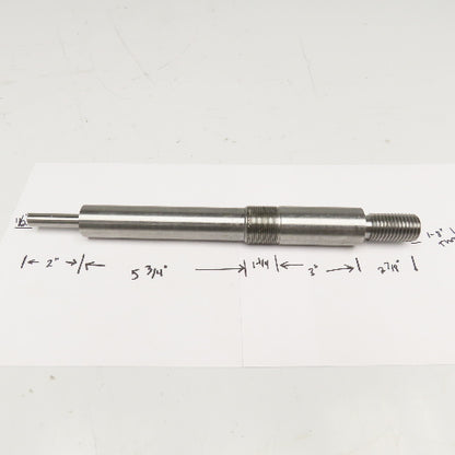 1-3/8" Pump Blower Fan Shaft 1"-8 Left Hand Thread 13-7/8" OAL See Info