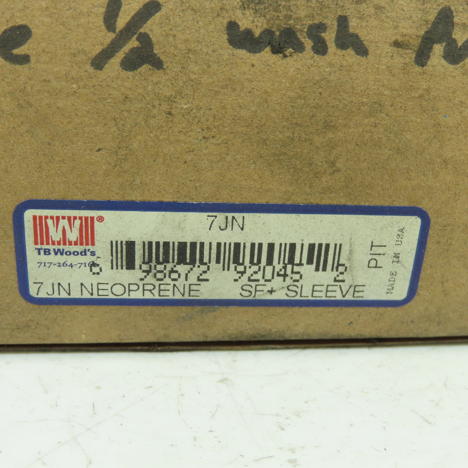 TB Woods 32ZP82 Sure-Flex Sleeve Coupling Insert 7JN Neoprene NEW