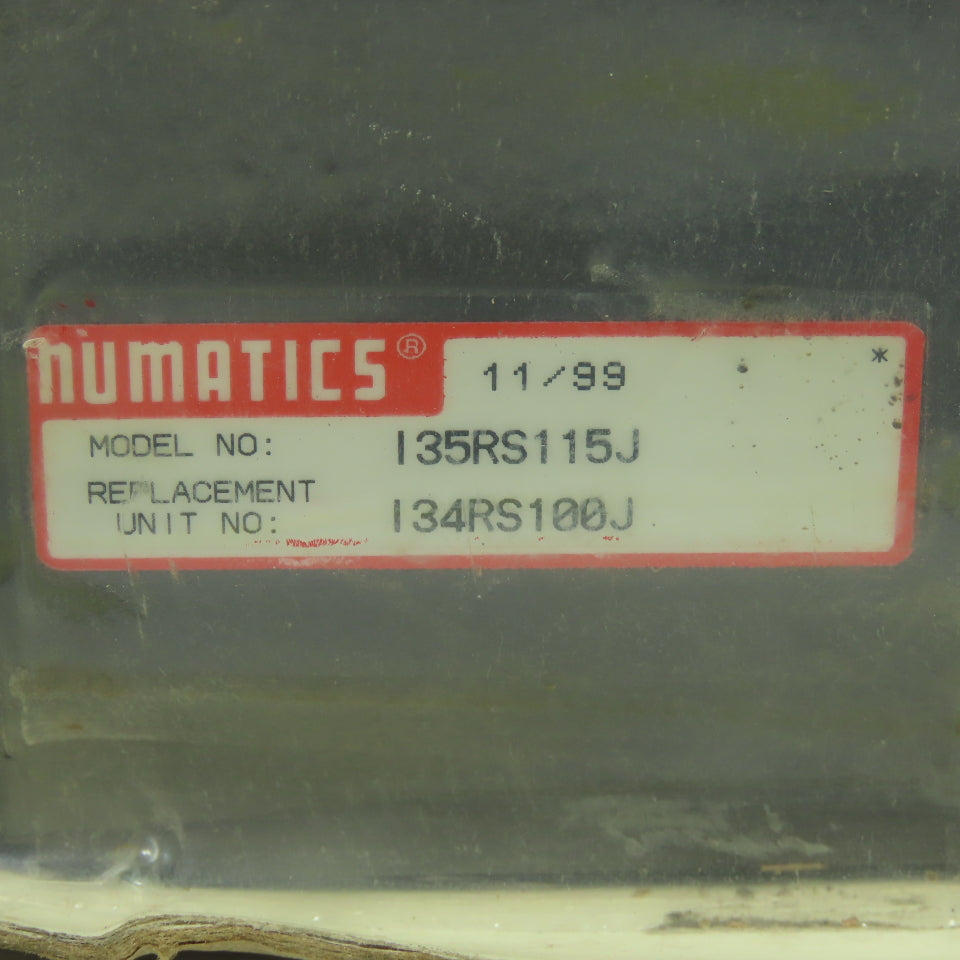 Numatics I35RS115J Solenoid Valve Regulator Replacement No. I24RS100J