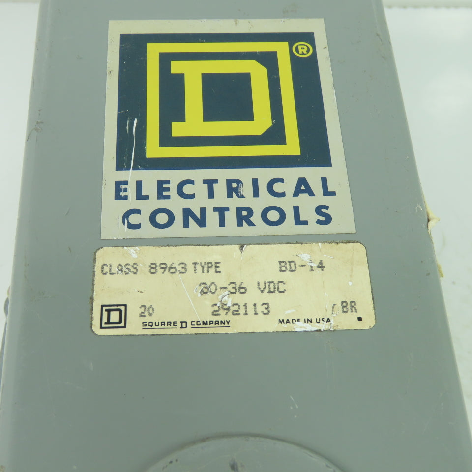 Square D BD-14 CLASS 8963 Electronic Controls 30-36VDC